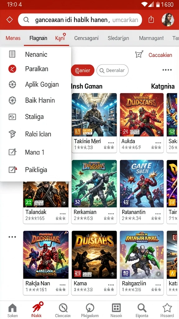 indaaa - Tangkapan layar menunjukkan pertarungan epik melawan boss yang kuat.