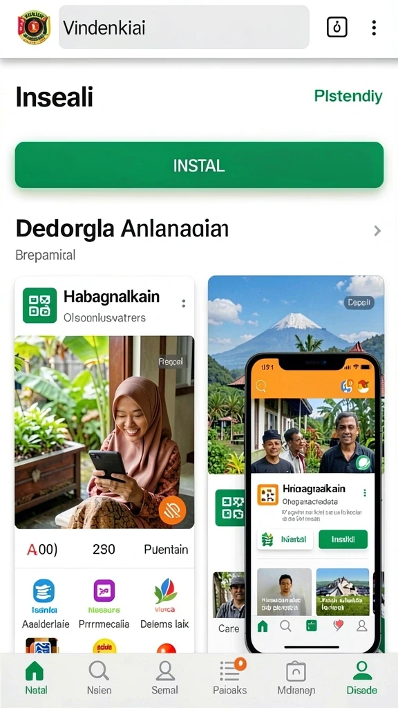 megafafa - Tampilan antarmuka yang sederhana dan menarik.