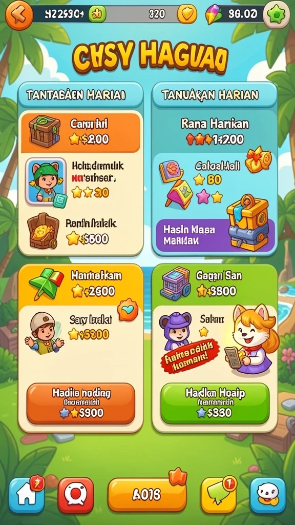 pisang123 - Lihat aksi seru karakter utama dalam game.